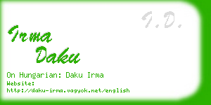 irma daku business card